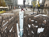 Cea mai mare pictura 3D pe asfalt din lume